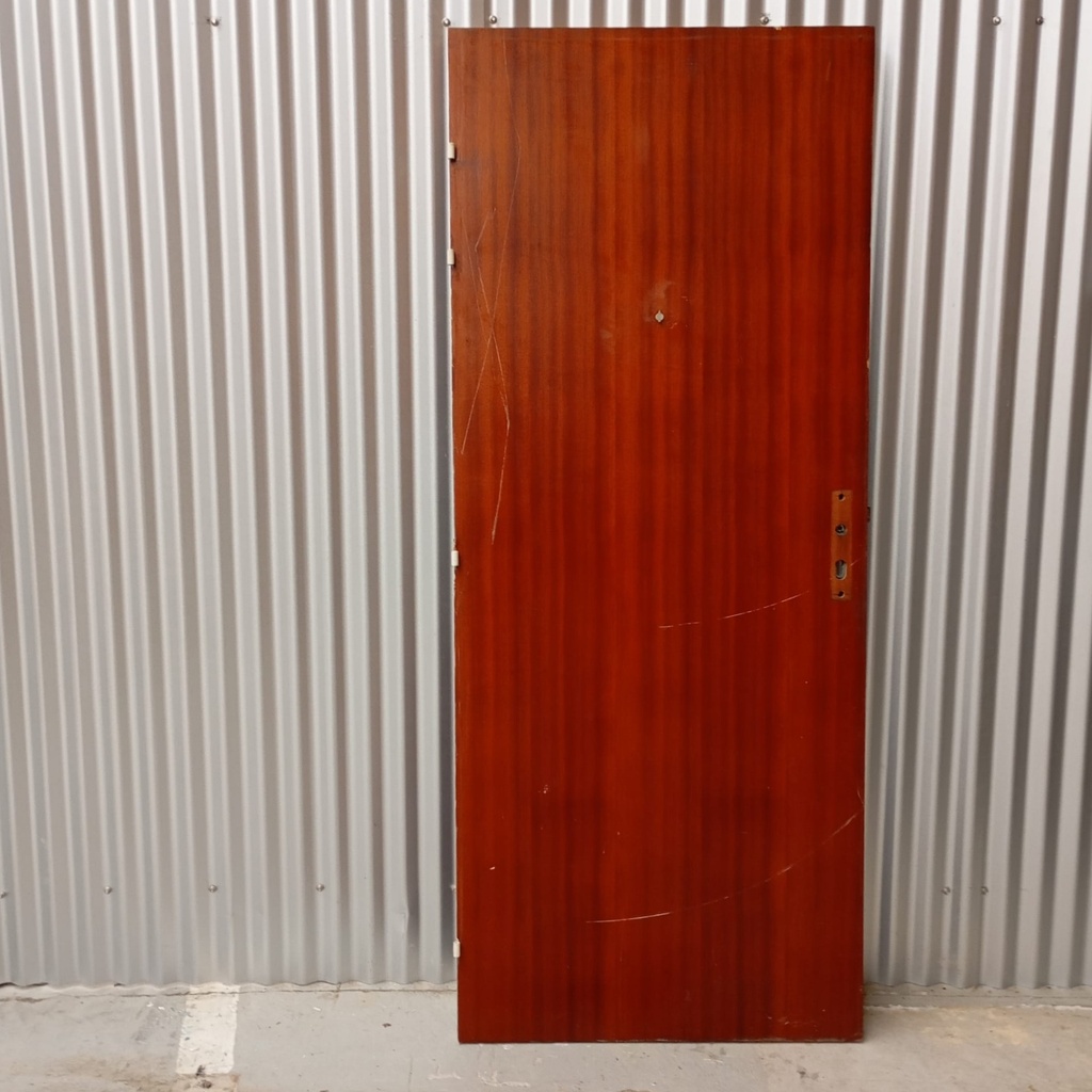 Porte palière acajou 82x200 -DV-AH