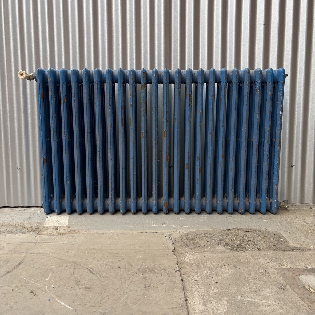 Radiateur en fonte bleu